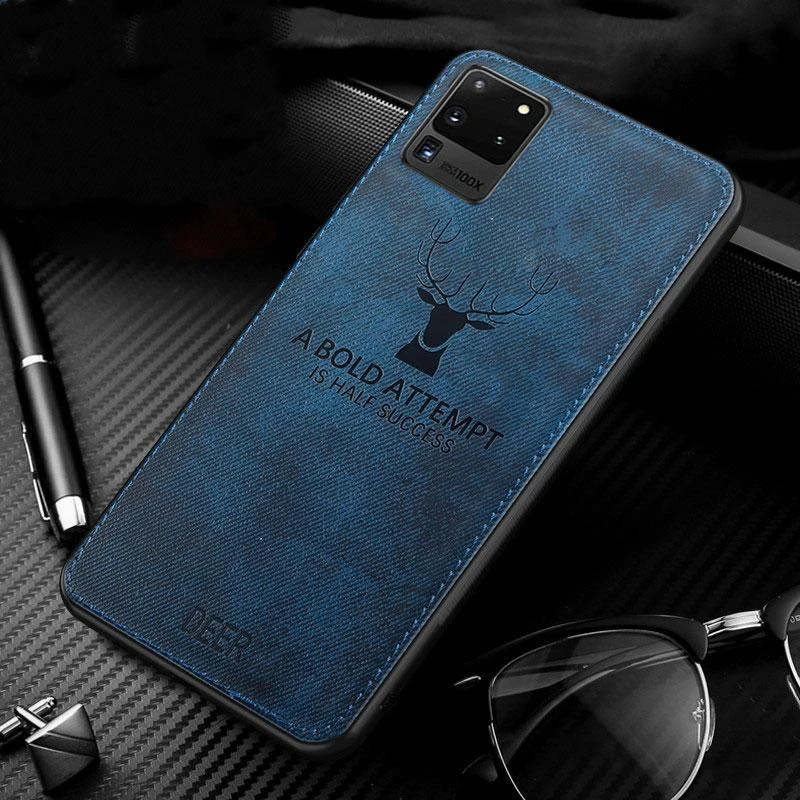 Deer Cloth Case for Samsung Galaxy A12 M12 A42 M32 M42 A22 A32 5G S21 S20 FE Plus Note 10 Lite A50 A51 A71 A52 A72 Soft Cover