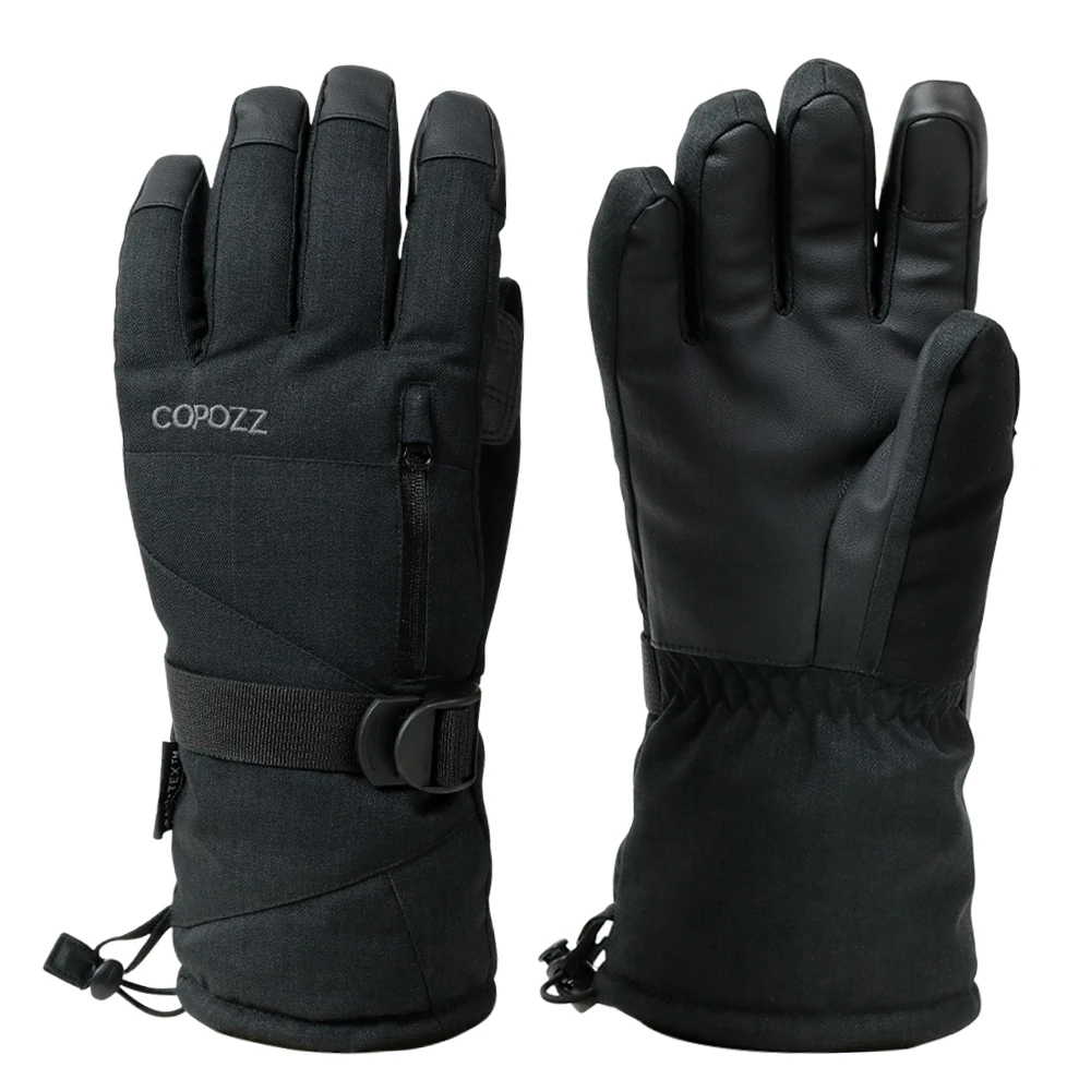 COPOZZ Ski Gloves Waterproof Gloves with Touchscreen Function Snowboard Thermal Gloves Warm Snowmobile Snow Gloves Men Women