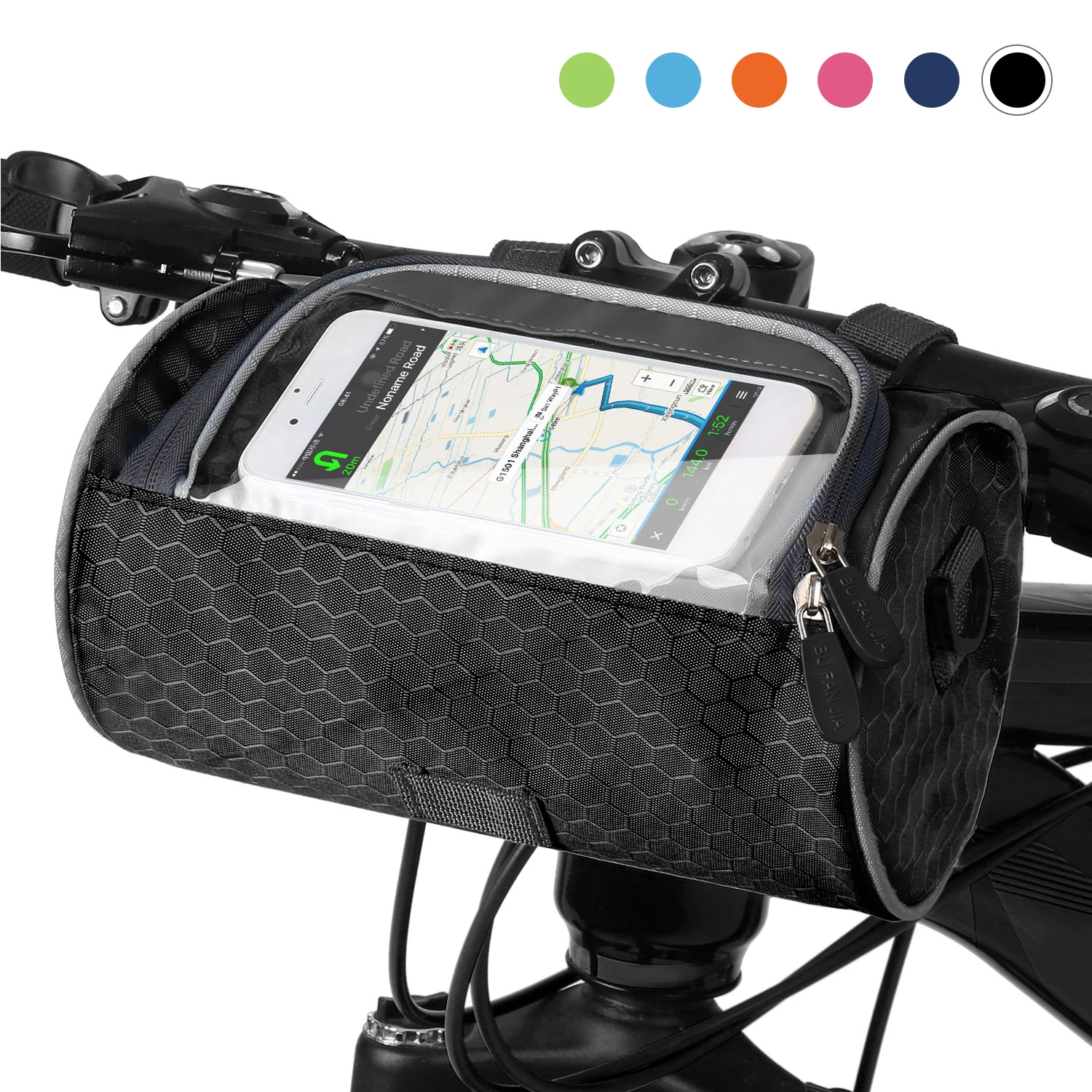 Outdoor Bicycle Handlebar Bag MTB Bike Touchscreen Mobile Phone Head Bag Large Capacity Waterproof Cycling Front Frame Pannier