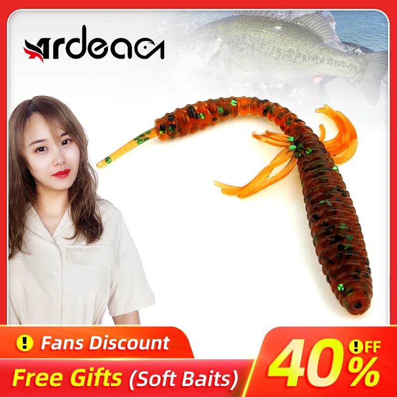 ARDEA fishing soft lure 75mm 1.3g 12pcs/bag Fishing Artificial Silicone Bass Pike Minnow Swimbait Plastic Baits Worm lure