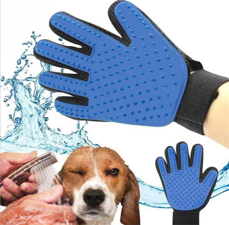 Deshedding Brush Glove For Animal Cat Supplies Pet Gloves Hair Comb Finger Glove For Cat Grooming Supplies Pet Cleaning