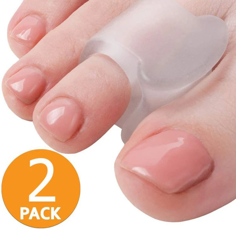 1 Pair Toe Silicone Bunion Guard Foot Care Orthopedic Toe Separators Finger Toe Separator Correction Pad Foot Care Tool