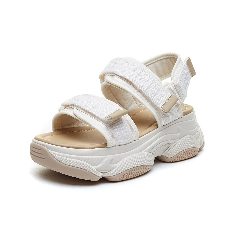 Fujin 6CM Gladiator Platform Women's Sandals 2021 Summer Fashion Women Chunky Beach Sandal Denim Comfortable Sandalias Mujer