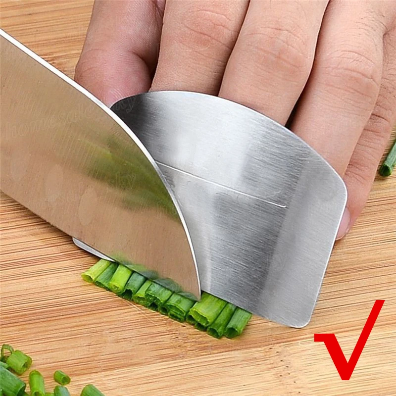 Finger Guard Finger Protectors Stainless Steel Finger Hand Cut Protect Knife Safe Use Creative Kitchen Products Gadgets Tools