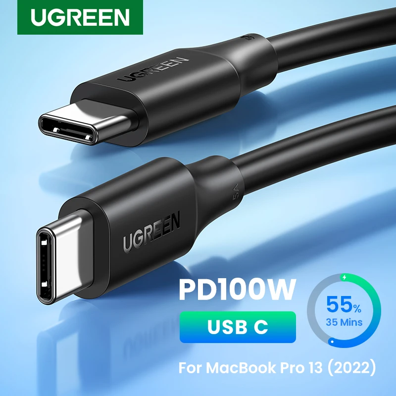 UGREEN 100W USB C to USB C Cable PD Fast Charging Cable 5A 100W Type C Cable for MacBook iPad Pro Fast Charger PD Cable USB C