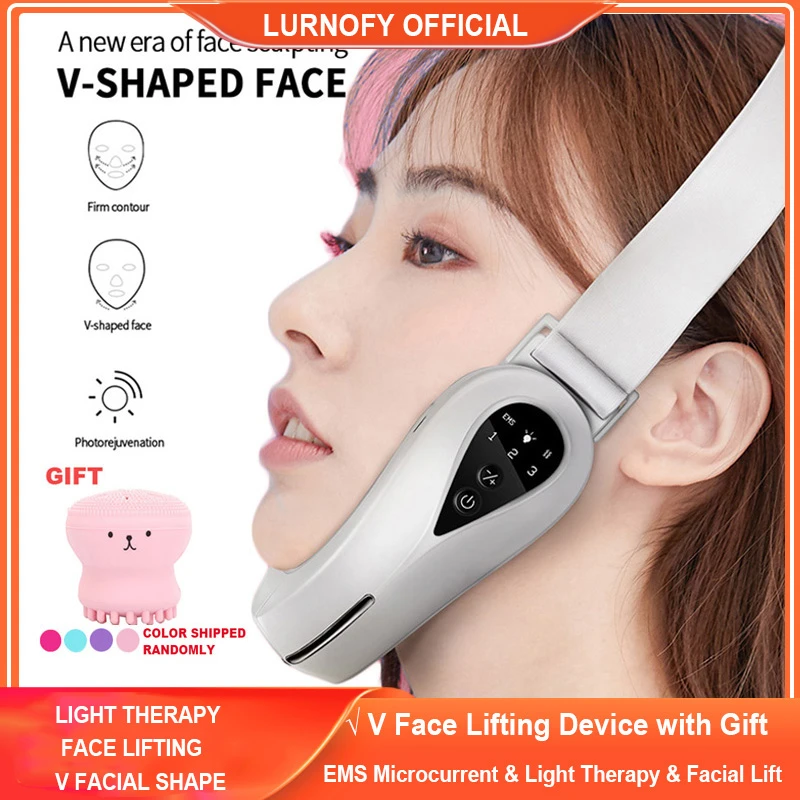 Face Lifting Machine Electric V-Face Shaping Massager Vibration Slimming Double Chin Reducer V-Line Cheek Lift Up Face Slimming