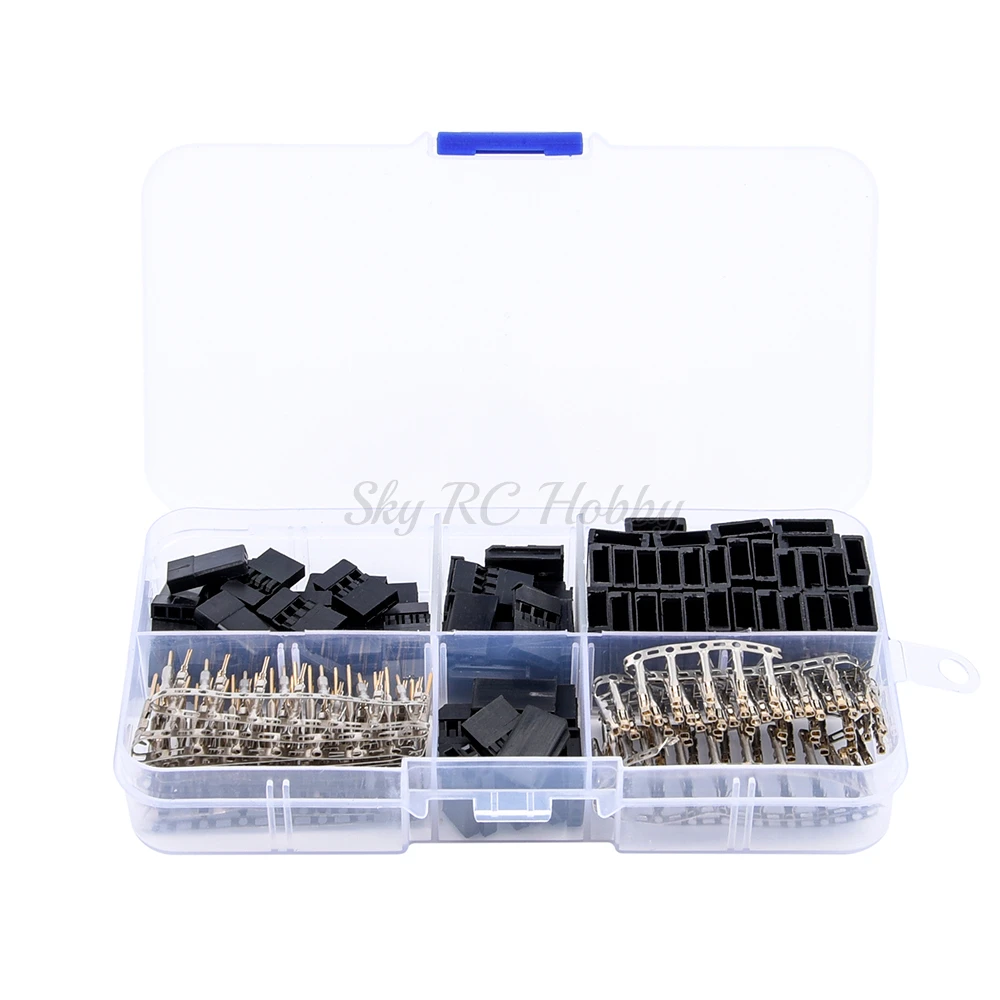 30 Sets Servo Plug Male Female Connector Crimp Pin Kit Compatible for Hitec Spektrum RC Parts