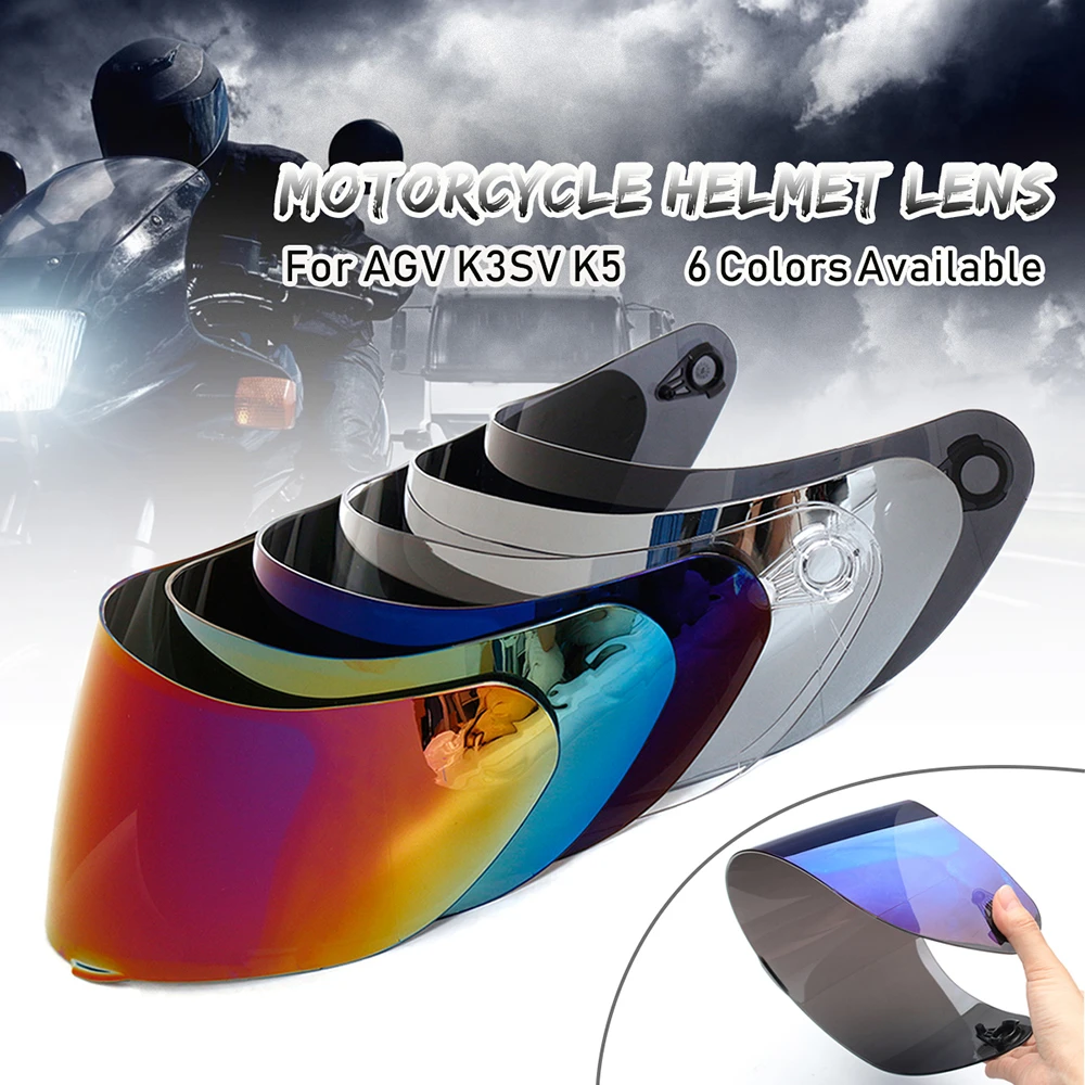 Motorcycle Visor Anti-scratch Wind Shield Helmet Visor Full Face Fit for AGV K1 K3SV K5 Glasses Visor Motorcycle Accessories