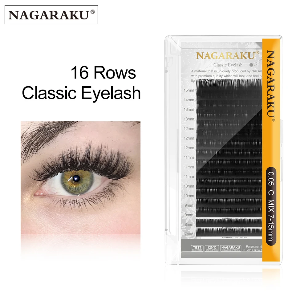 NAGARAKU All size,7~15mm MIX , mink extension eyelashes, nature soft, individual eyelash extension