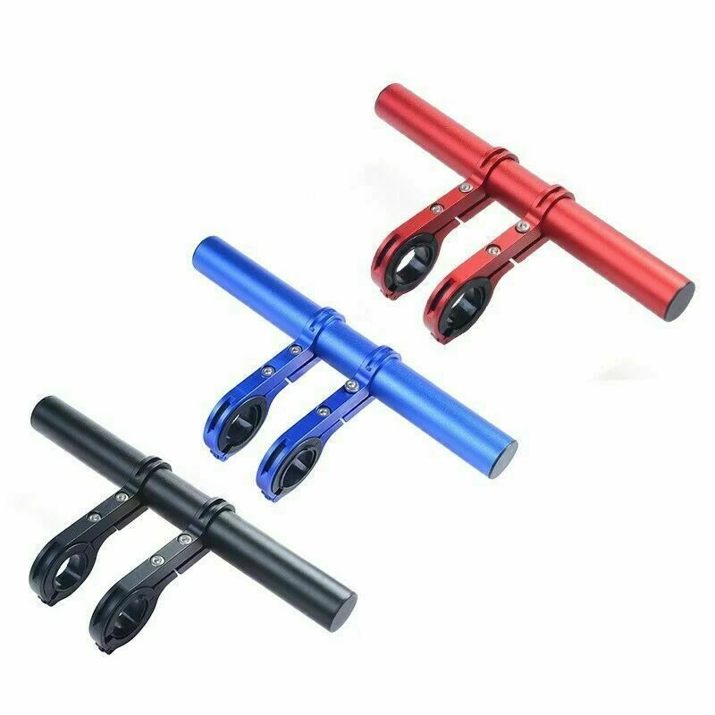 20CM Tube Bicycle Handlebar Extender Mount Mountain MTB Bike Cycling Carbon Headlight Bracket Lamp Flashlight Holder Accessories