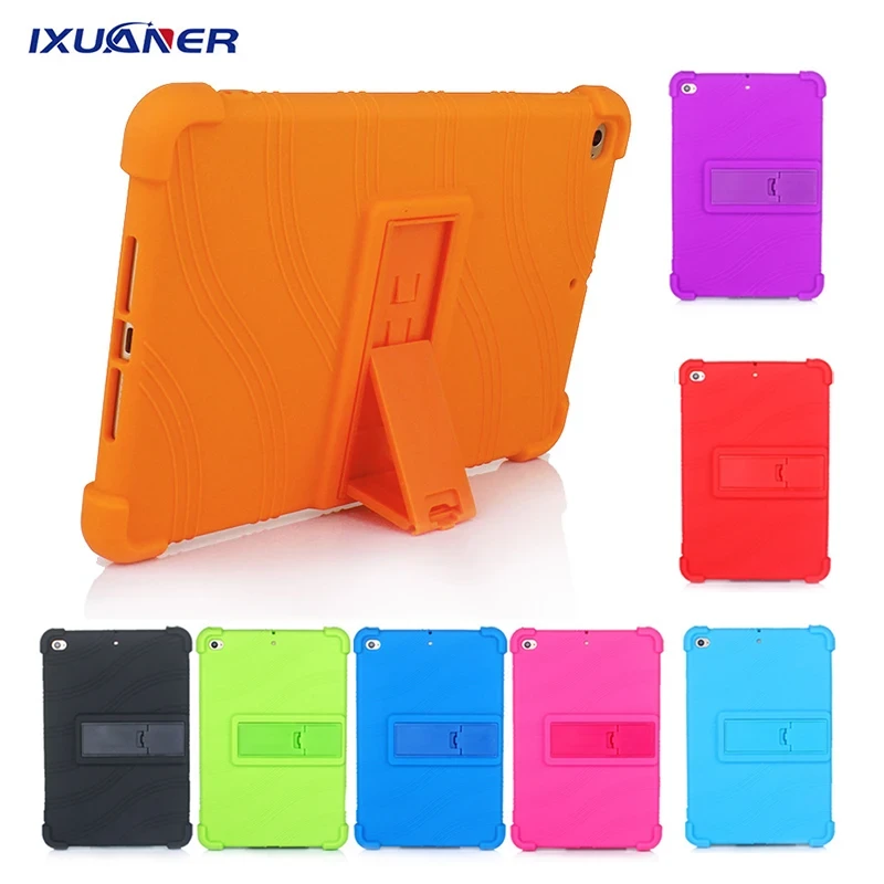 For iPad Pro 11 Case 2020 Kids Shockproof Case for IPad Mini 3 2 1 Case Silicone Soft Back Kickstand Cover for IPad Air 4 2 Case