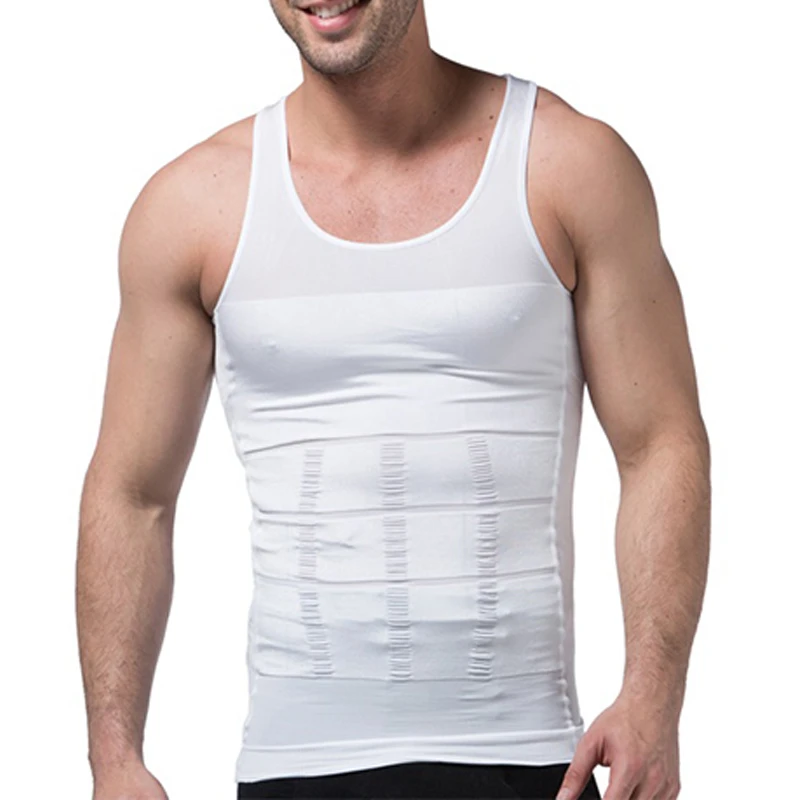Slimming Vest Men's Slimming Underwear Body Shaper Waist Cincher Corset Tummy Belly Body Shapewear