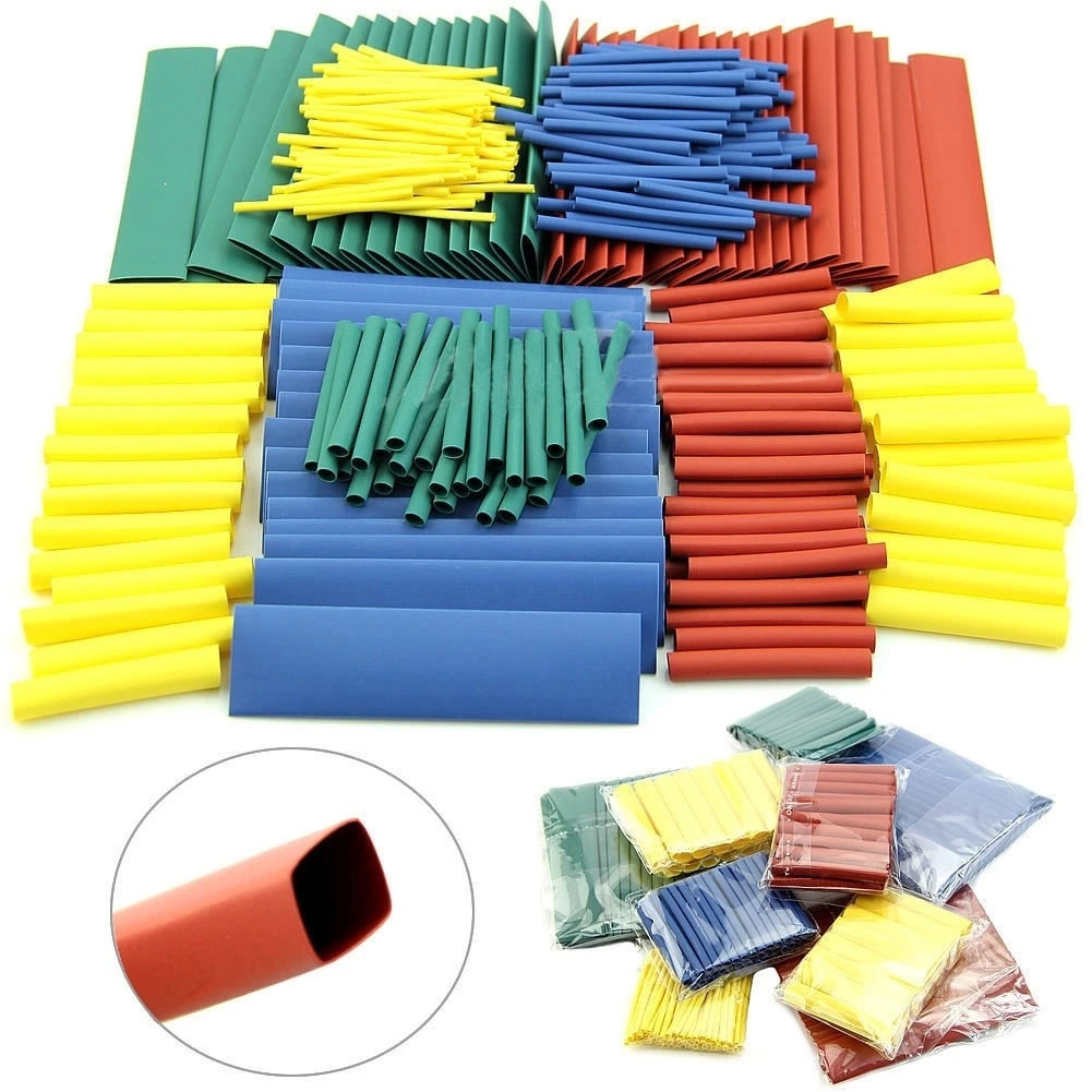 Car Electrical Cable Tube Kits 328 Pcs Heat Shrink Tubing Wrap Sleeve Assortment 8 Sizes Mixed Color Hand Tools Combination