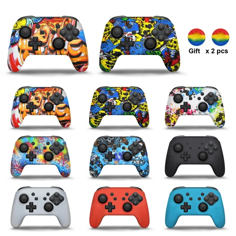 Silicone Cover For Nintend Switch Pro Controller Gamepad Rubber Skin Grip Case Protective For NS Joystick Thumb Grips Caps