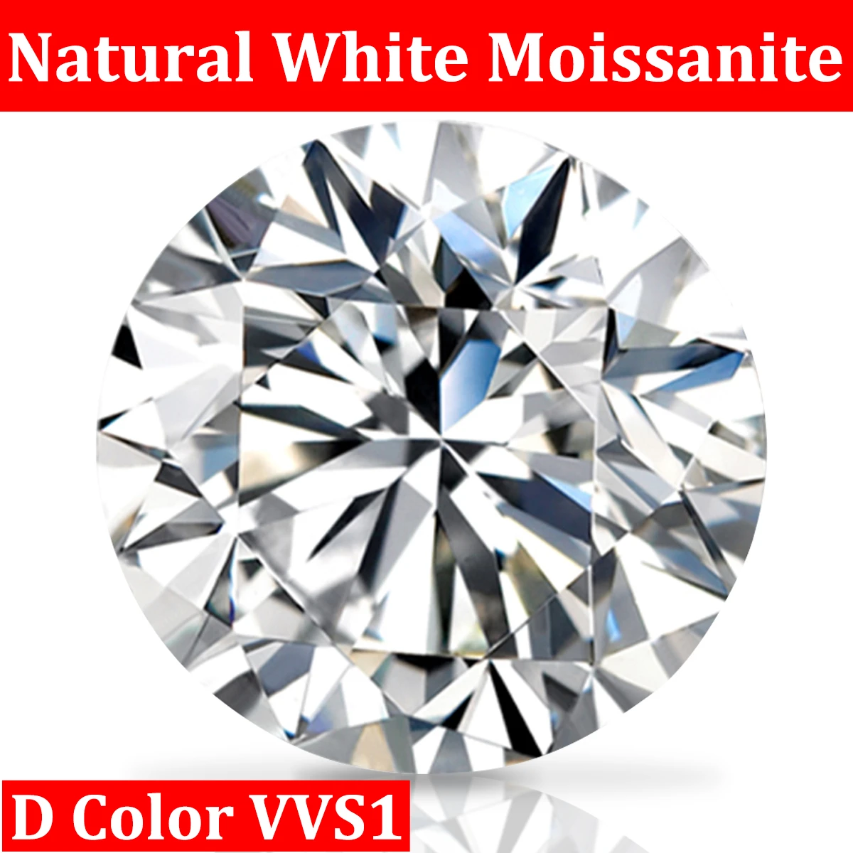 Loose Gemstones Moissanite Stones 3mm To 12mm D Color VVS1 Top Selling Round Shape Diamond Excellent Cut Pass Diamond Tester Hot