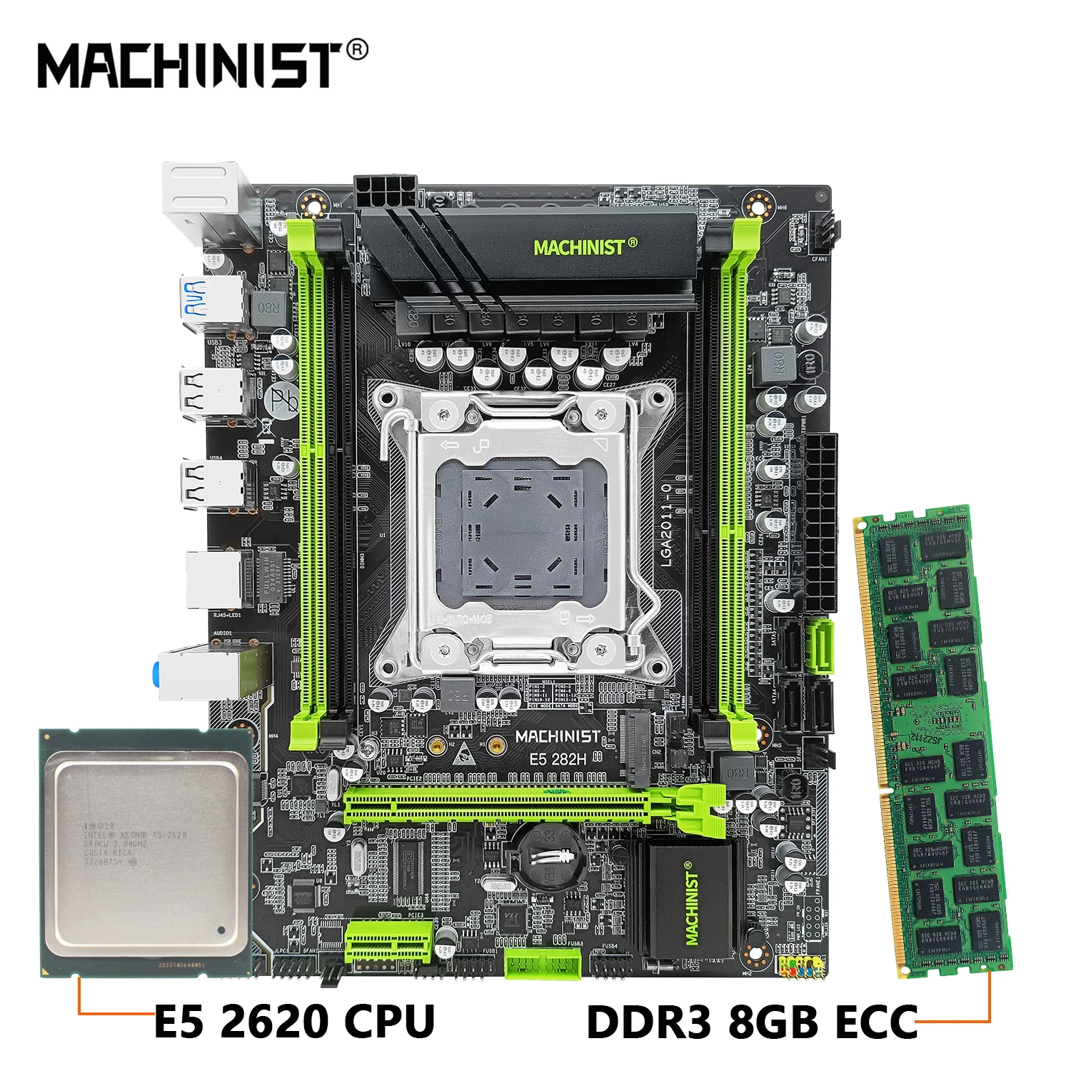 X79 desktop motherboard LGA 2011 Support DDR3 REG ECC RAM Intel Xeon E5 v1&v2 Processor X79 V2.82 mainboard