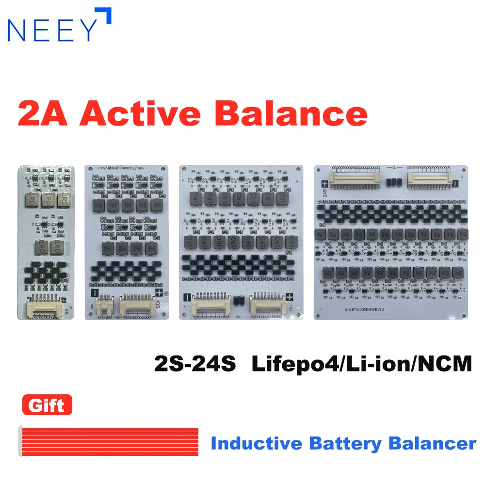 Wholesale 1.2A 2S-17S High Current Equalizer Module Li-Ion Lifepo4 Lithium Battery Active Balancer Energy Transfer Bms