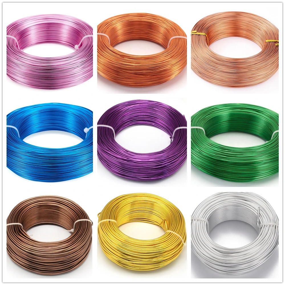500g 0.8/1/1.5/2/3/3.5/4/5/6 mm Aluminum Wire Jewelry Findings for Jewelry DIY Crafts Making F60