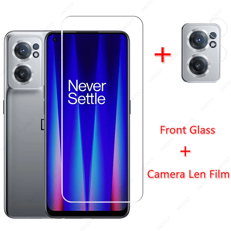 For Glass OnePlus Nord CE 5G Tempered Glass for OnePlus Nord CE 2 N200 N10 5G N100 Screen Protector Full Glue Camera Len Film