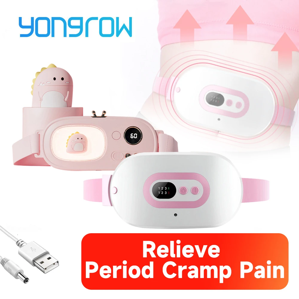 Relieve Menstrual Pain Abdominal Heating Massage Warm Palace Belt Electric Heating Uterus Acupoints Vibrating Massage the Waist