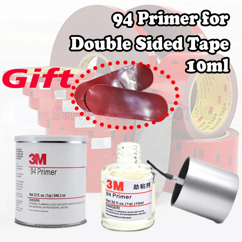 10ML 94 Primer Double sided Tape Adhesive Adhesion Promoter Car Door kitchen bathroom accessories Styling Enhanced viscosity