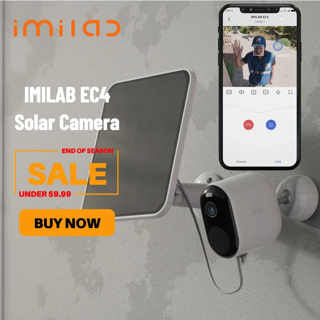 IMILAB EC2 Outdoor Camera Wifi IP Video Surveillance 1080P HD Mi Home Security Wireless 5100mAh Battery CCTV Night Vision Webcam