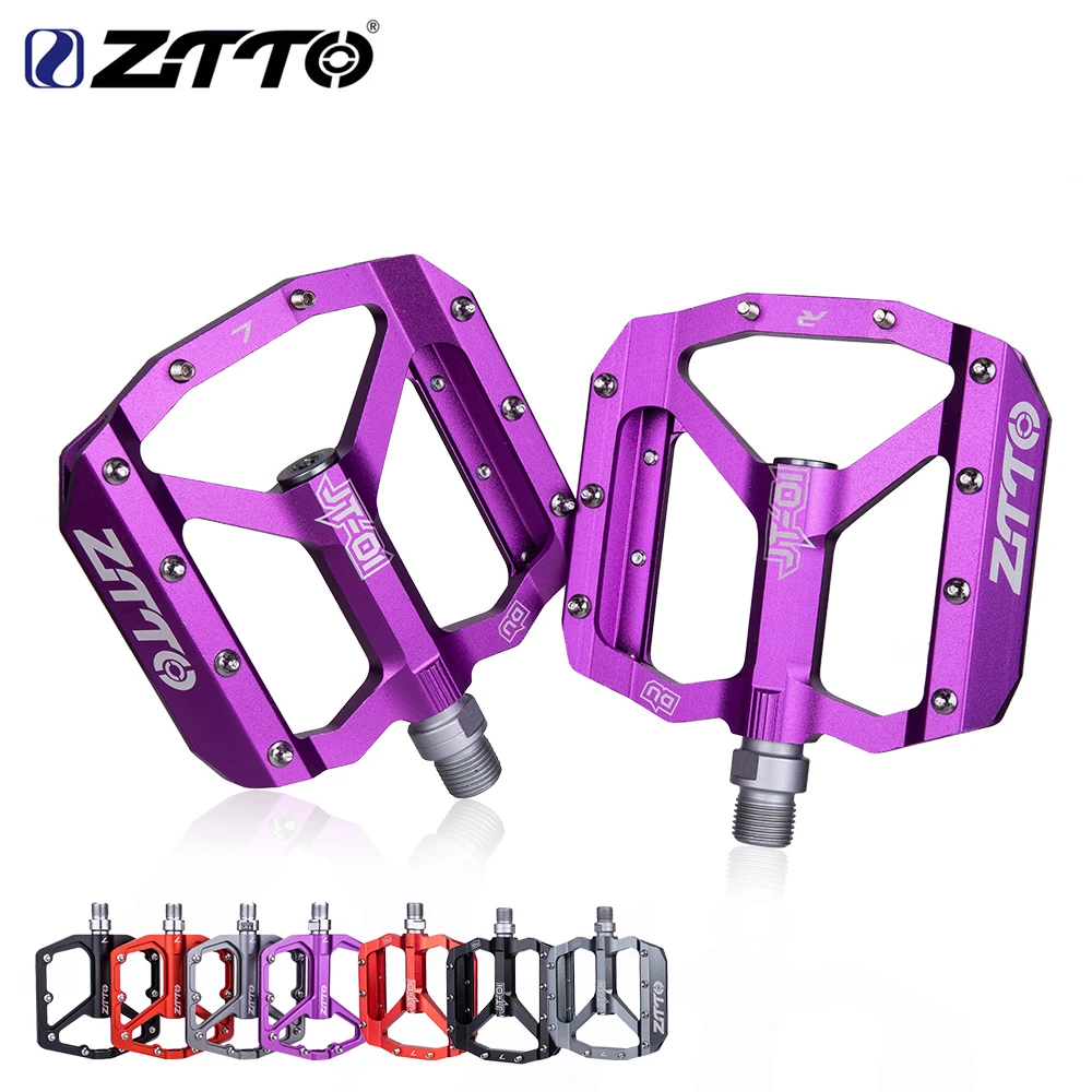 ZTTO MTB Road Bike Ultralight Sealed Pedals CNC Cycling Part Alloy DH XC Hollow Anti-slip Bearings Du System mountain 12mm Axle