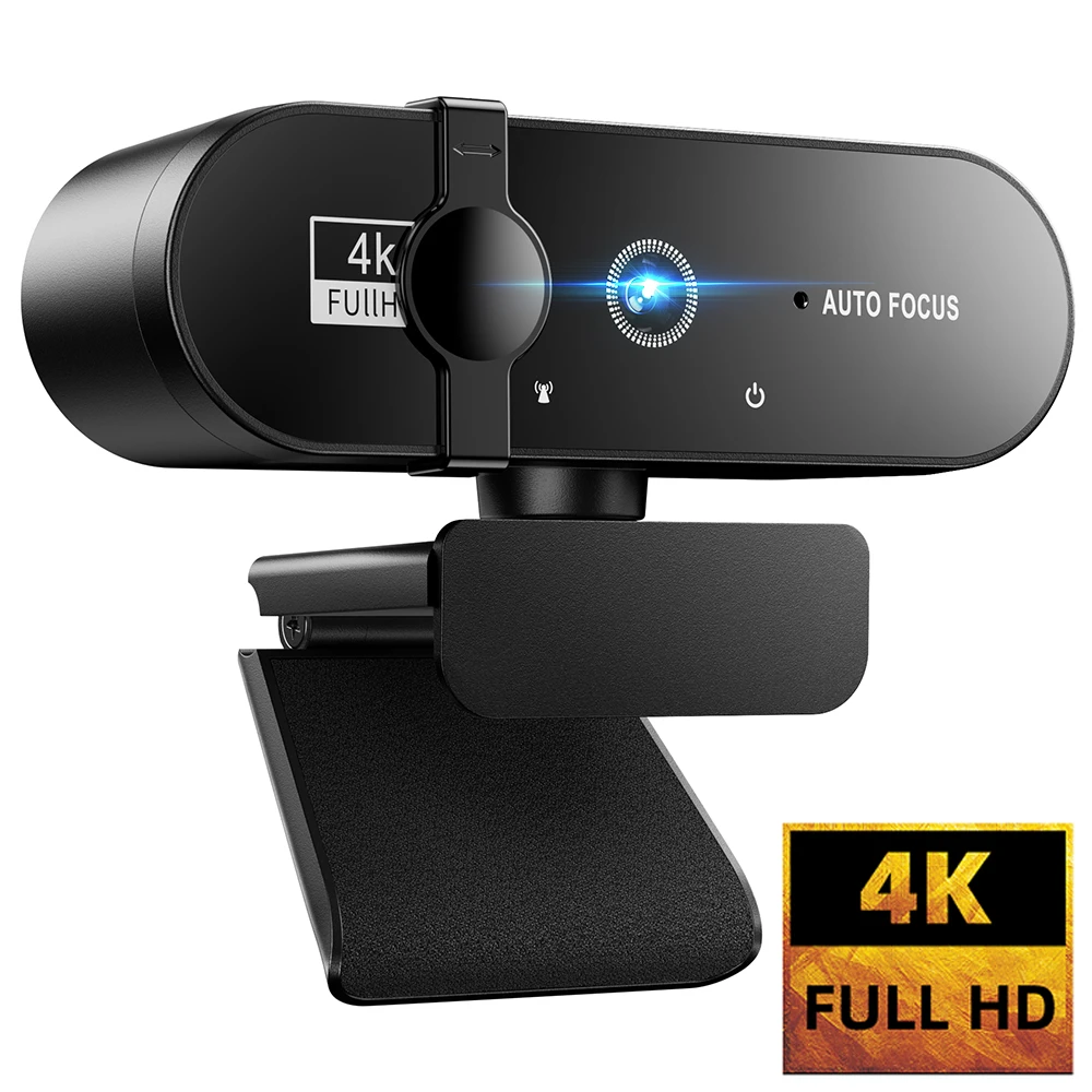 4K Webcam 1080P Mini Camera 2K Full HD Webcam With Microphone  Autofocus Web Camera For PC Computer Laptop Online Camera