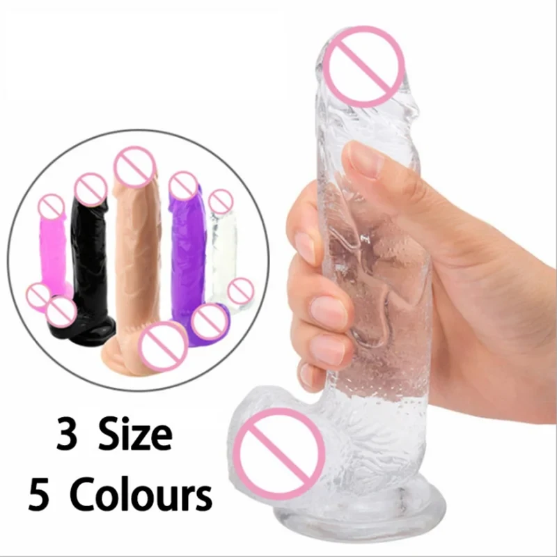 Erotic Soft Huge Dildo Realistic Gode Enorme Female Toys Penis Strong Suction Cup Dick Sex Toys for Woman Toy for Adult G-spot