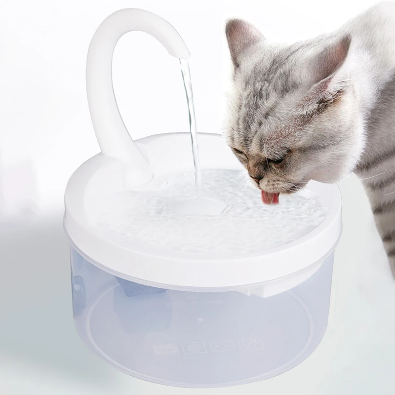 2L Pet Cat Water Fountain USB Automatic Dog Drinking Fountain With LED Light Drinker Feeder Pet Drinking Fountain Dispenser