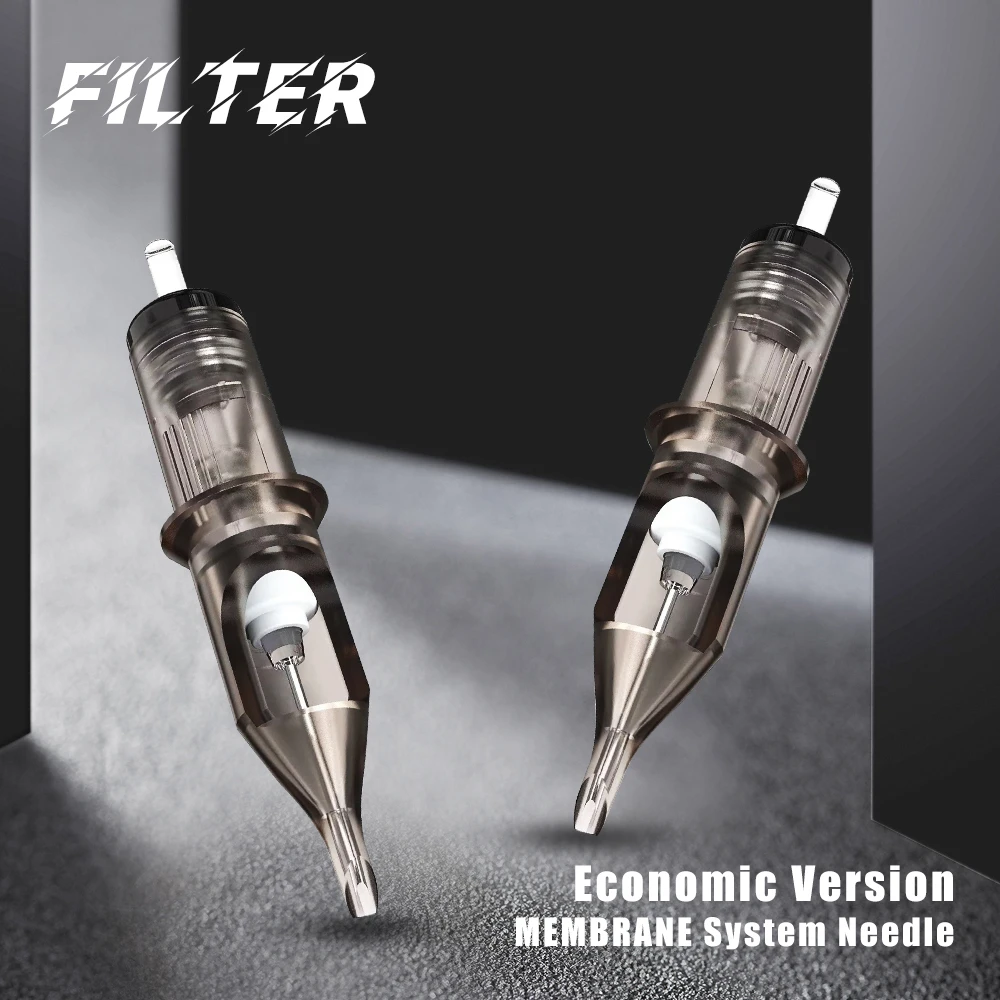 Original Filter Cartridge Tattoo Needles Round Liner #10 0.30 mm Membrane System Needles for Cartridge Machine Grip 10pcs/lot
