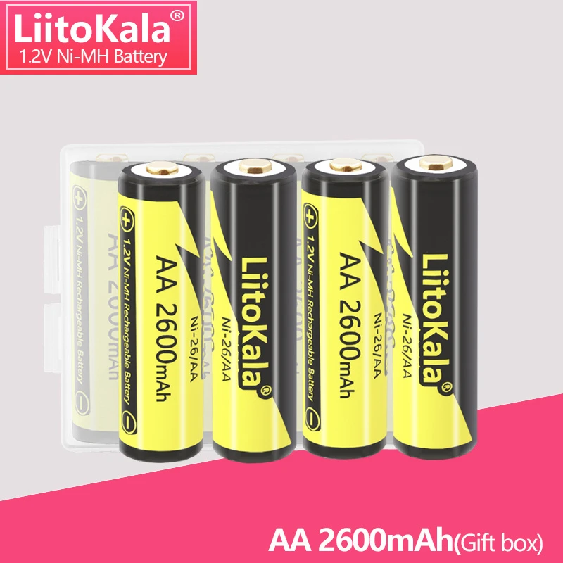(gifts) LiitoKala 4 x 18650 Battery Case Plastic Transparent Hard Blue Battery Case Holder Storage 18650 Box