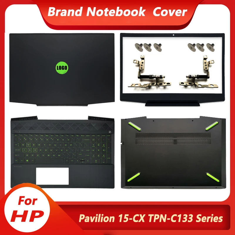 NEW For HP Pavilion 15-CX Series Laptop LCD Back Cover/LCD Front bezel/LCD Hinges/Palmrest Upper Case/Bottom Case L20314-001