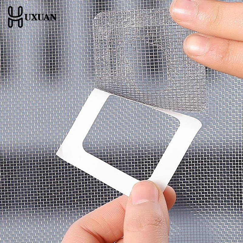 9Pcs/15pcs Adhesive Fix Net Window Home Anti Mosquito Fly Bug Insect Repair Screen Wall Patch Stickers Mesh Window Screen