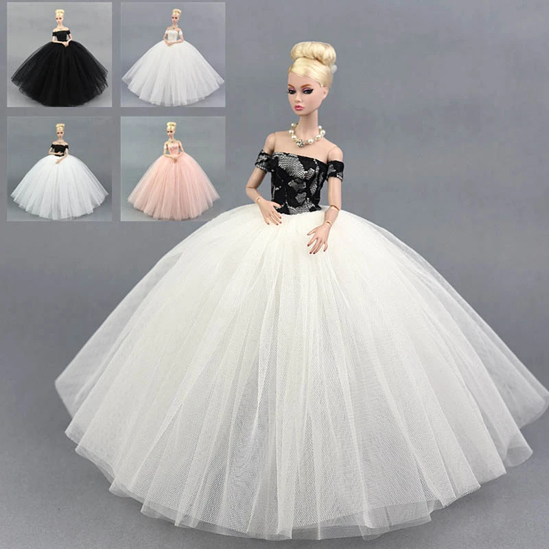 Fashion Doll Dress Costume Elegant Lady Wedding Dress For Barbie Doll Dress Clothes For 1/6 BJD Doll Dresses Gift Toy