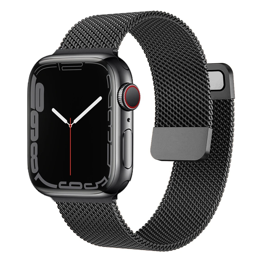 Strap For Apple watch Band 44mm 40mm 38mm 42mm Accessories Magnetic Loop smartwatch bracelet iWatch serie 3 4 5 6 se 7 45mm 41mm