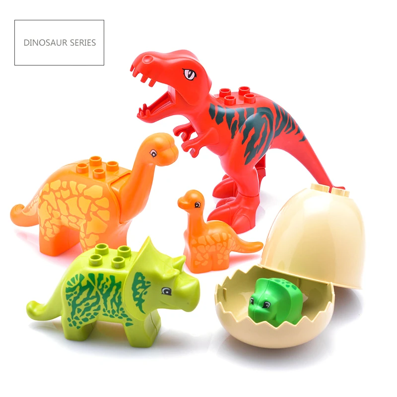 Education Assembly Big Building Blocks Jurassic Dinosaur Model supplement Accessories Compatible bricks child Durable Toys Gift