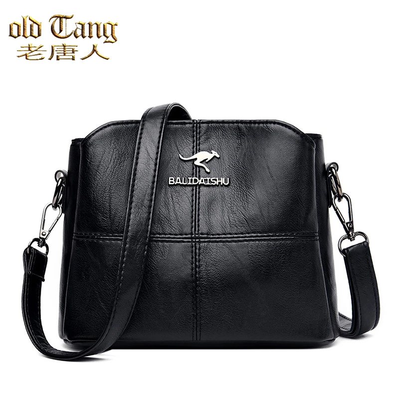 OLD TANG Women Tote Bag Solid Color PU Leather Ladies Bags For Women 2021 Shoulder Bag Small Crossbody Bags Sac a Main