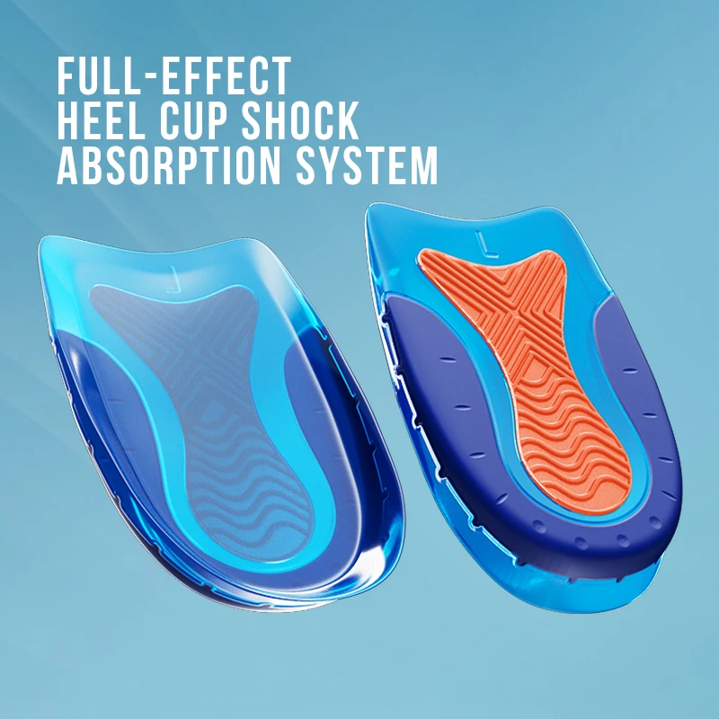 BOCAN Gel Insoles for Spur Plantar fasciitis Insoles Shock Absorption Comfortable Shoe Insoles Gel for Men and Women