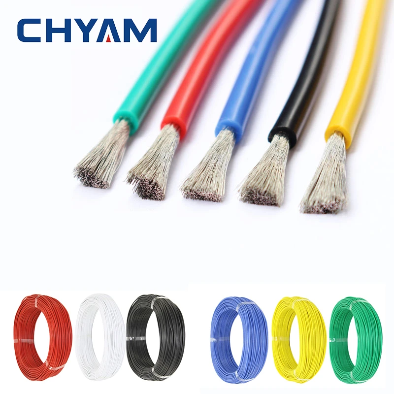 Heat-resistant Cable Wiring Soft Silicone Wire 12AWG 14AWG 16AWG 18AWG 20AWG 22AWG 24AWG 26AWG 28AWG 30AWG Connector