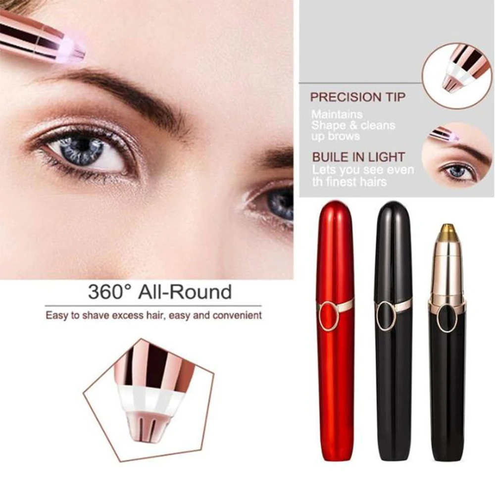 Electric Eyebrow Trimmer Makeup Painless Eye Brow Epilator Mini Shaver Razors Portable Facial Hair Remover Women depilator