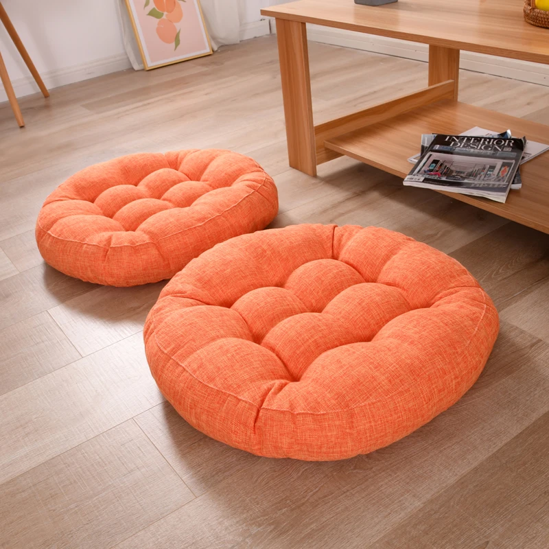 1pcs Thicken Round Futon Hassock Seat Cushion Tatami Mattress Pouf Bedding Sitting Pillow Home Decor