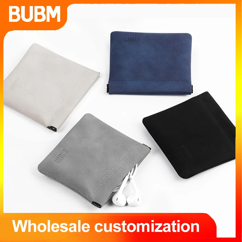 BUBM Earphones Storage Bag USB Data Cable Organizer Headphone Accessories memory Card Pouch Mini Purse Coin Key Bag