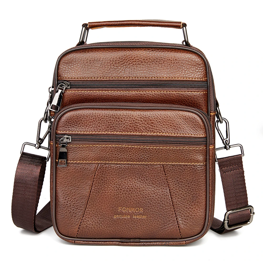 Genuine Leather Bag Messenger Bag Men Shoulder Handbag Leather Crossbody Bags For Men Luxury Handbags Pocket
