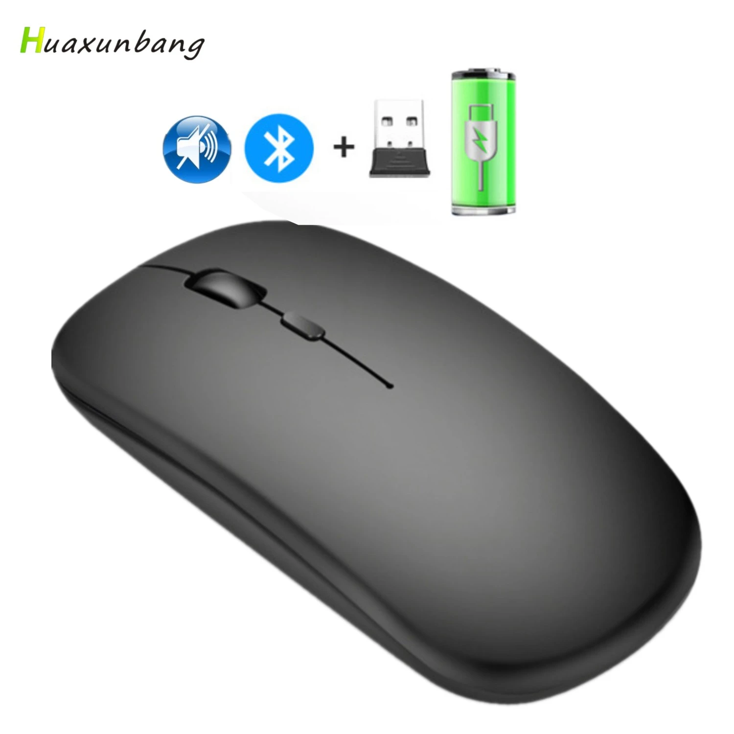 Rechargeable Wireless Mouse Bluetooth Gamer Mause Ergonomic Mini Mice Silent Dual Mode USB Gaming Mouse For PC Laptop Computer