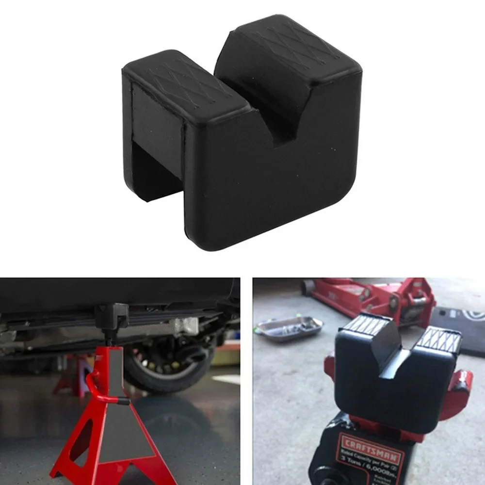 Car Lift Jack Stand Rubber Pads Floor Jack Pad Adapters Stands Mat Frame Rail Adapter Car Jacks Lifting Car Repair Tools