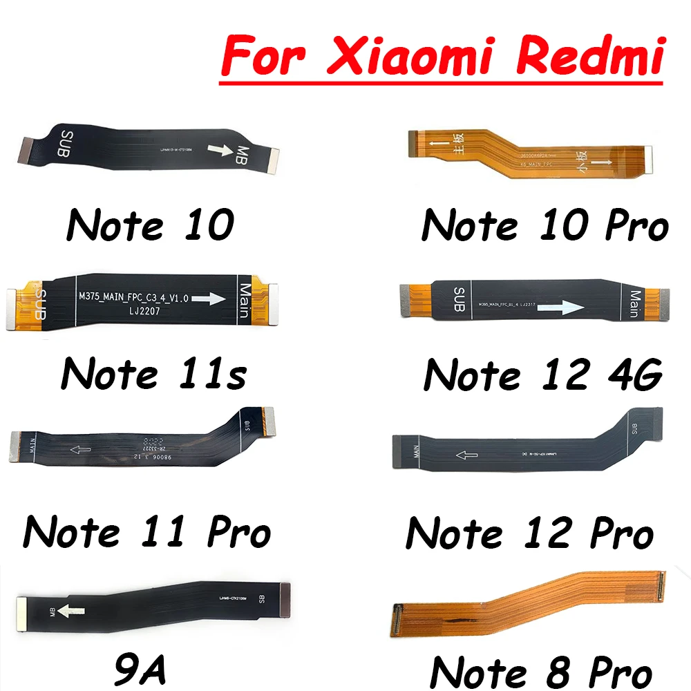 Original New Main Motherboard Flex Cable For Xiaomi Redmi 9 9A 9C 6 6A 8A Note 10 8 7 6 Pro 5 5A F2 Pro K30 Pro Flex Logic Board