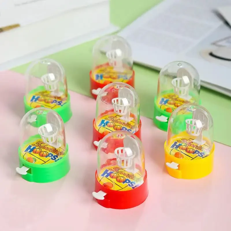 12Pcs Mini Desktop Fingers Basketball Shooting Game Toys Kids Birthday Party Favors Supplies Pinata Filler Bag Sport Theme Party