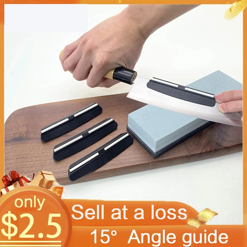 15 Degrees Knife Sharpener Angle Guide Sharpening Stone Fixed Angle Accessories Profession Tools Kitchen Knife Holder Whetstone