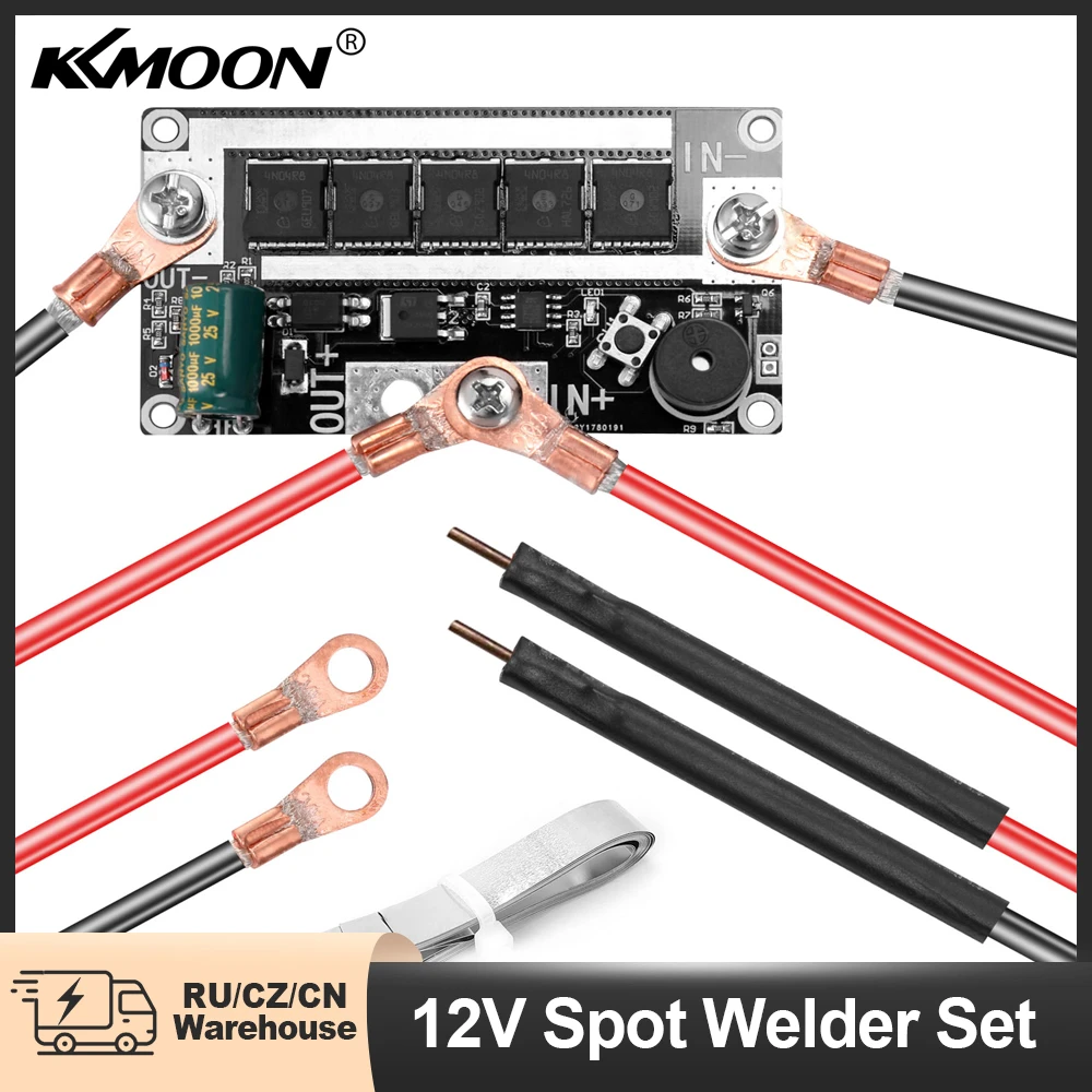 KKMOON 90-130A 12V Spot Welder Set Portable Battery Spot Welding Storage Machine DIY PCB Circuit Board For 18650 26650 32650